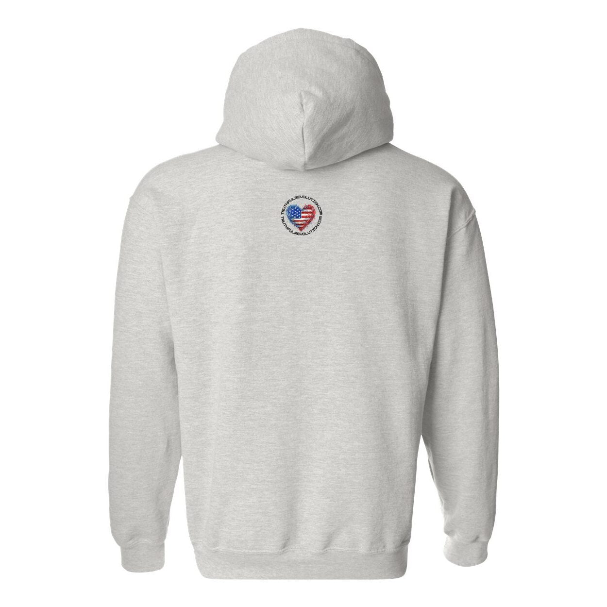 Unisex TRUREV Pullover Hooded Sweatshirt-blk ltr