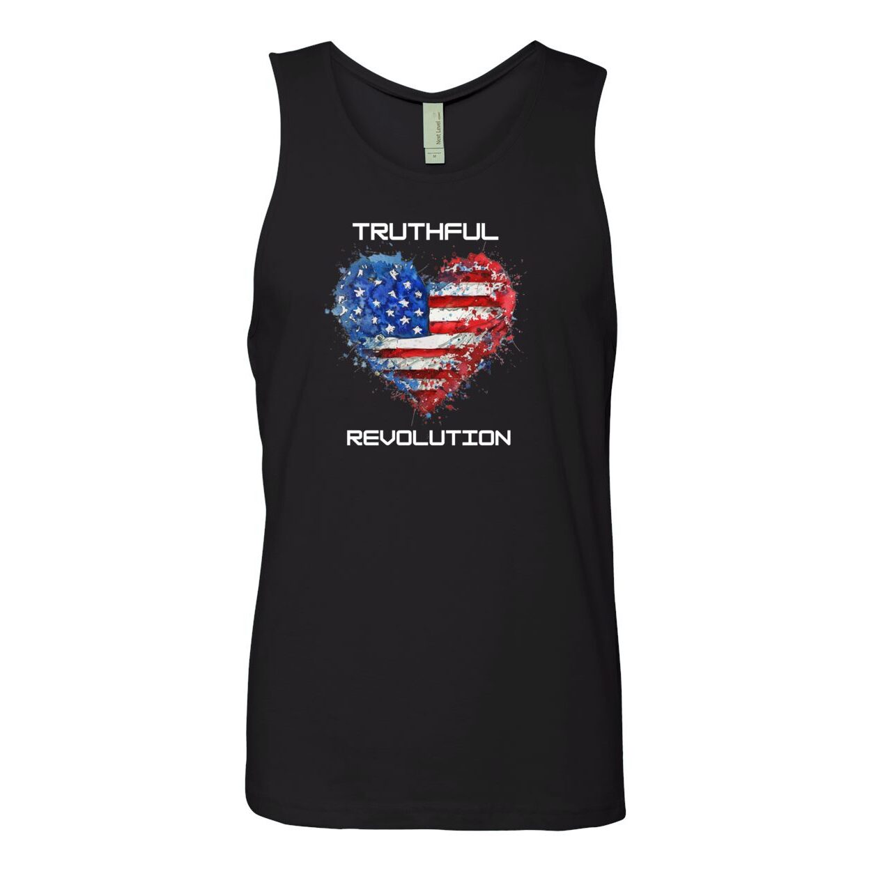 Men's TRUREV Cotton Tank-White Letter