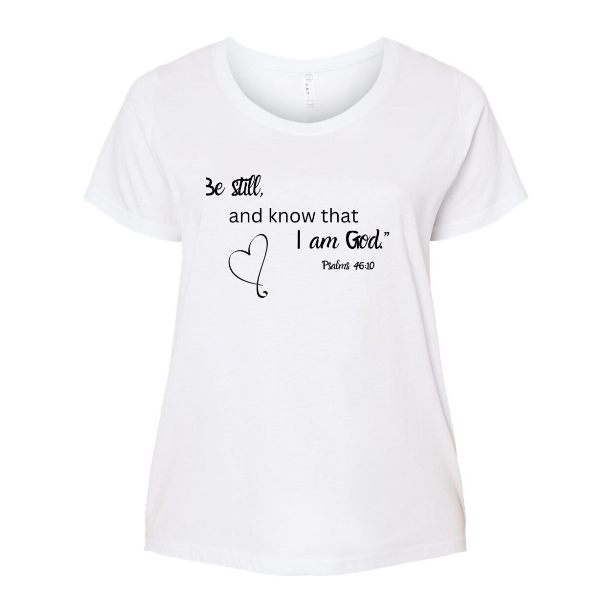 Psalms 46 Women's Oval Neck Jersey Tee