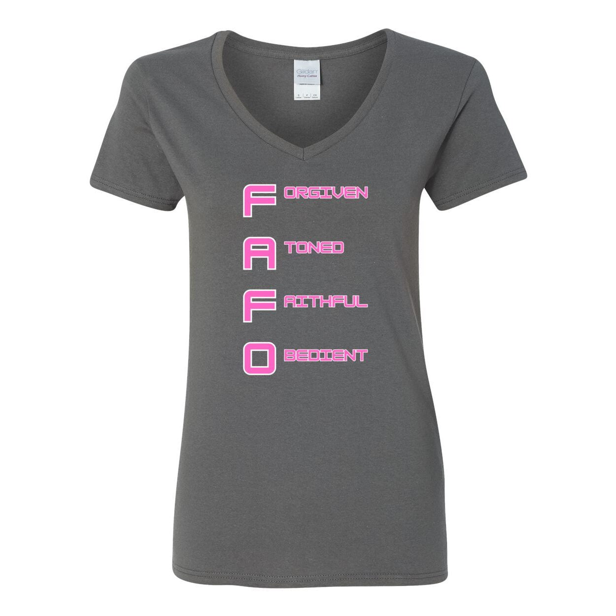 Women's FAFO Cotton V-Neck T-Shirt