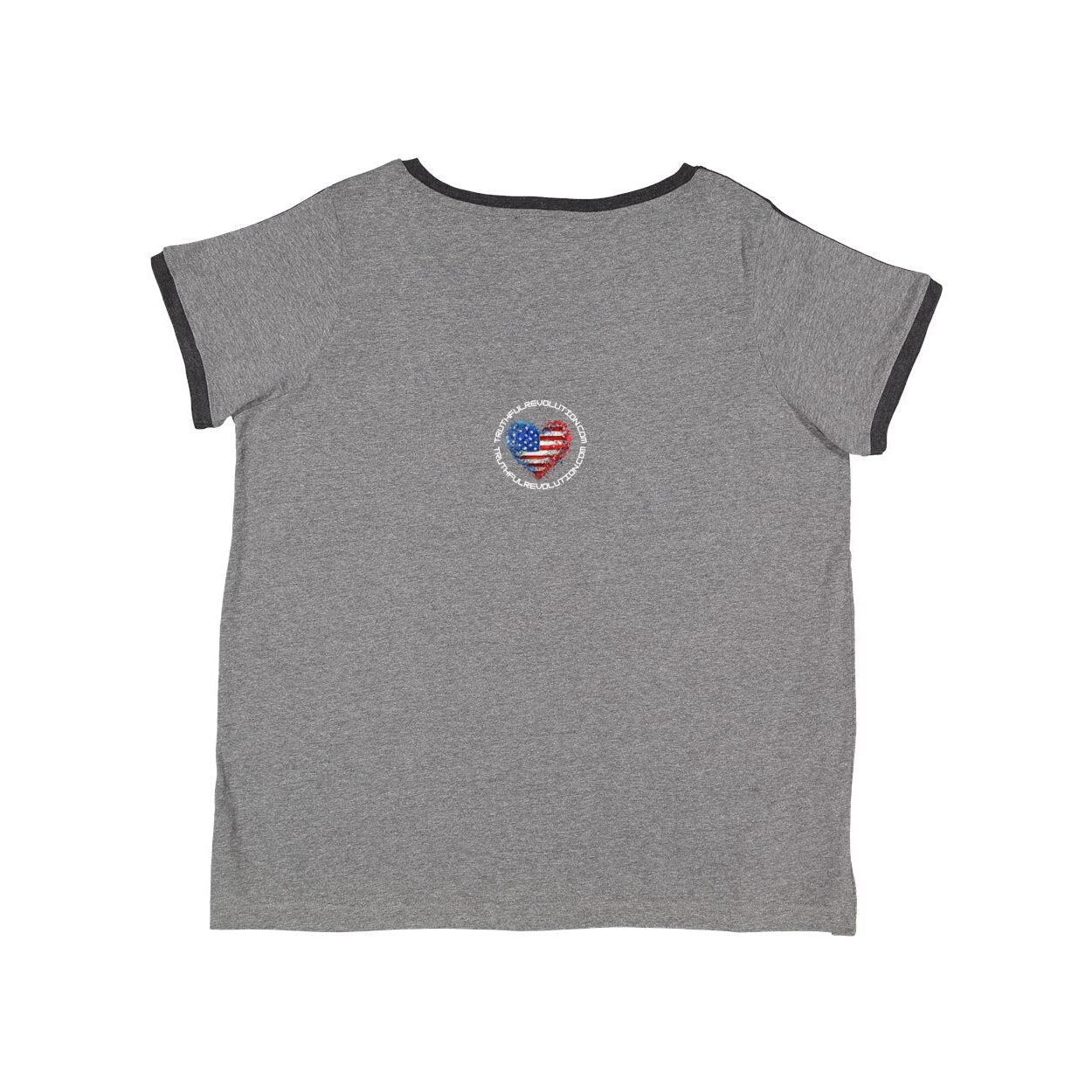 One King Women's Curvy Premium Jersey V-Neck Tee