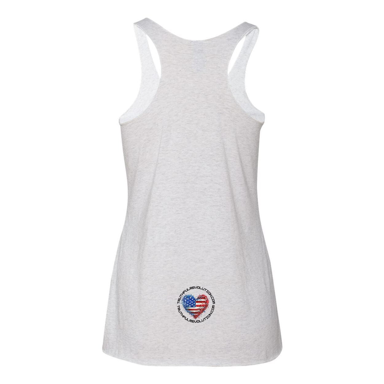 Women's TRUREV Triblend Racerback Tank-Black Letter