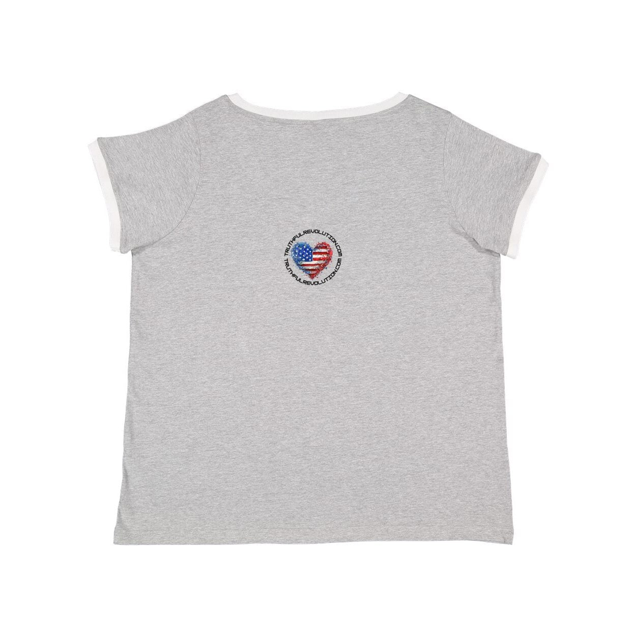 One King Women's Curvy Premium Jersey V-Neck Tee