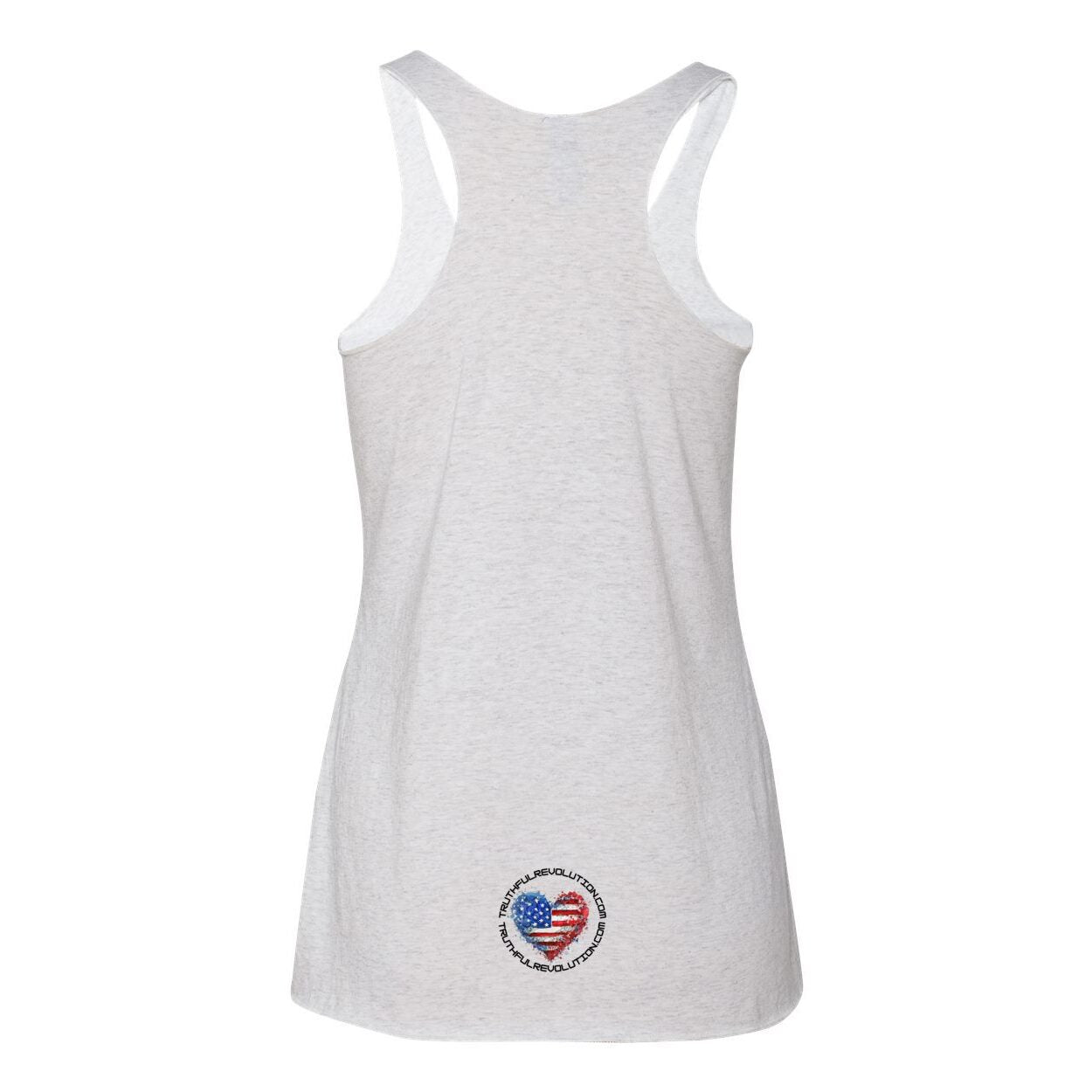 One King Women's Triblend Racerback Tank-Black Letter