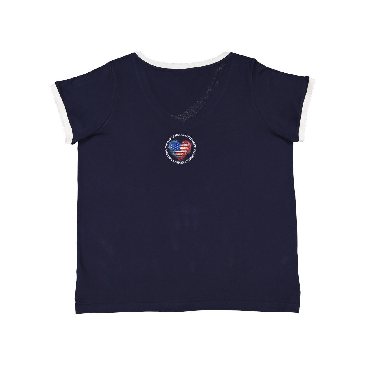 One King Women's Curvy Premium Jersey V-Neck Tee