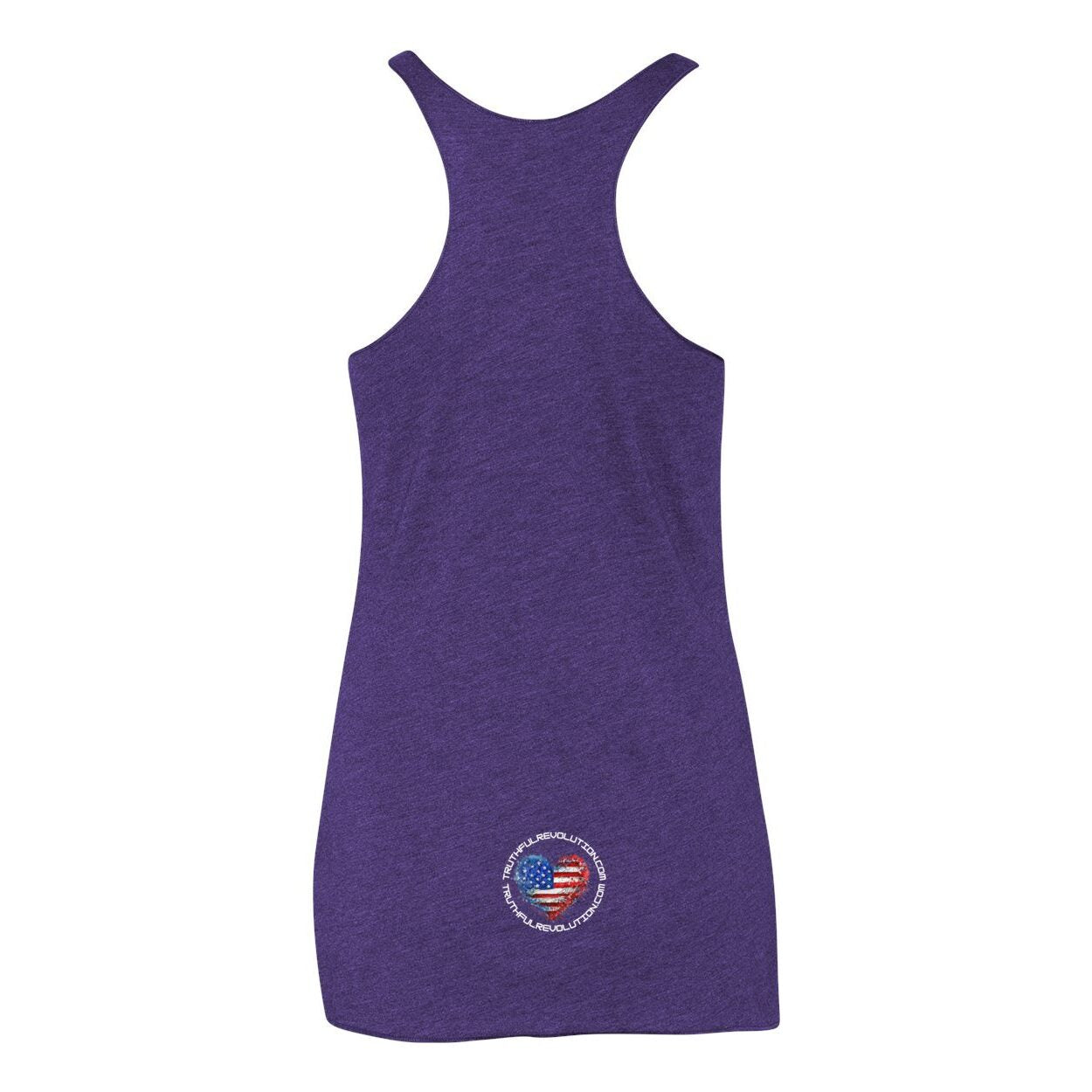 Women’s TRUREV Triblend Racerback Tank-White Letter