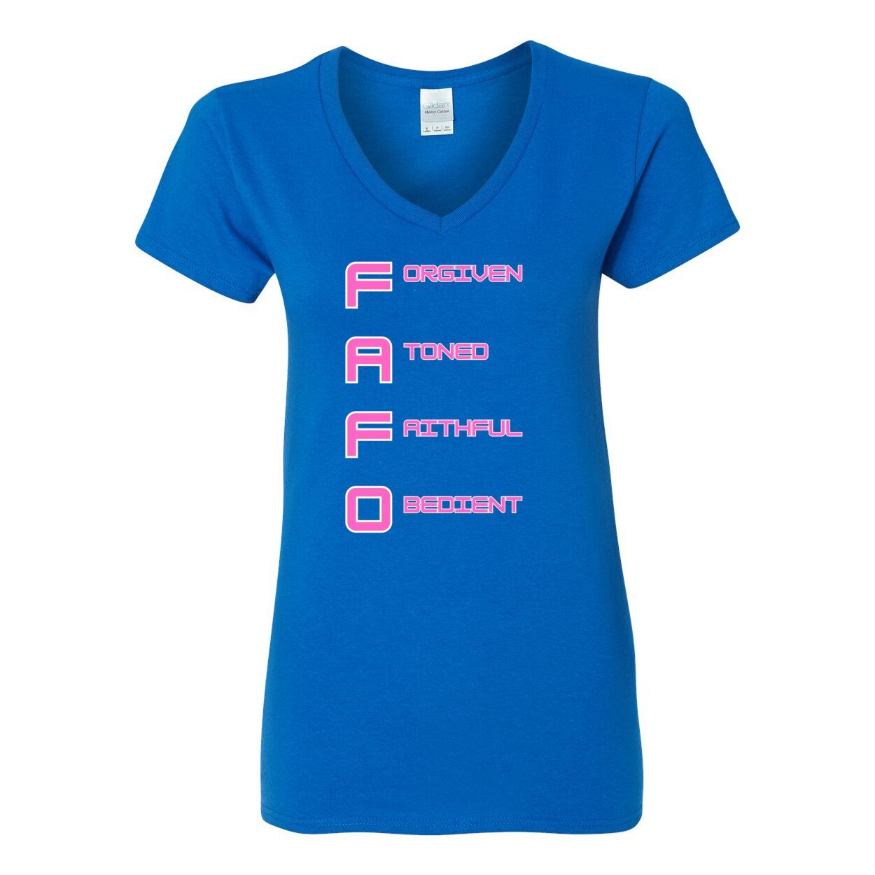 Women's FAFO Cotton V-Neck T-Shirt