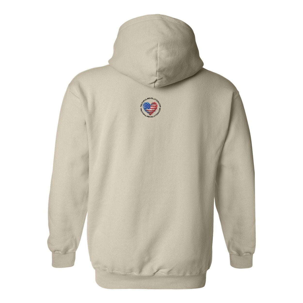 Unisex TRUREV Pullover Hooded Sweatshirt-blk ltr