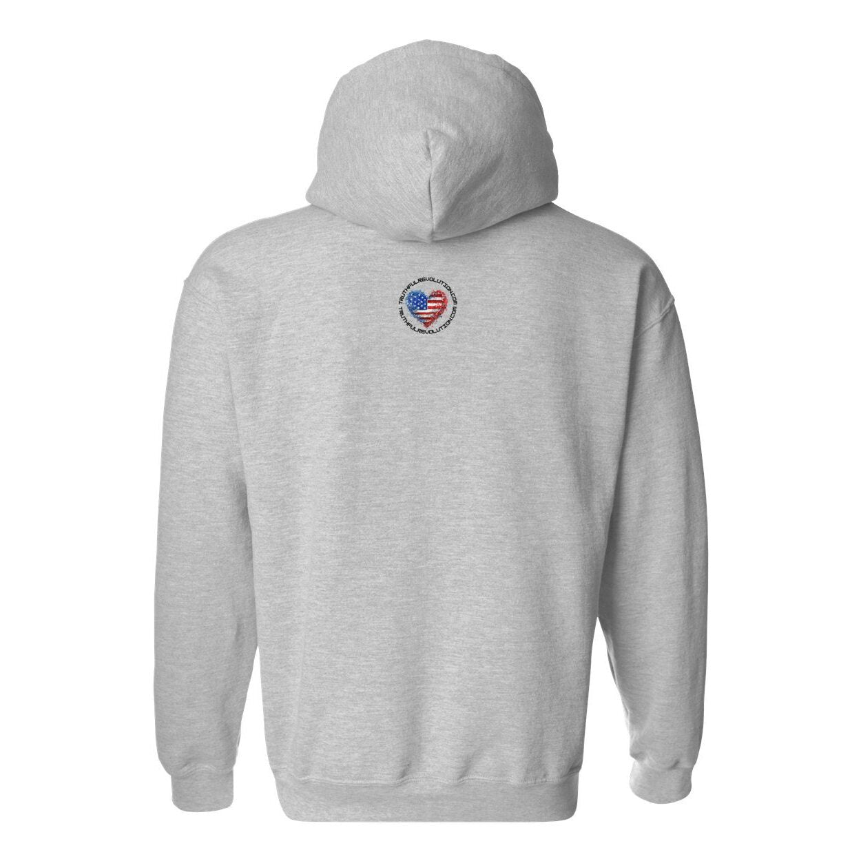 Unisex TRUREV Pullover Hooded Sweatshirt-blk ltr