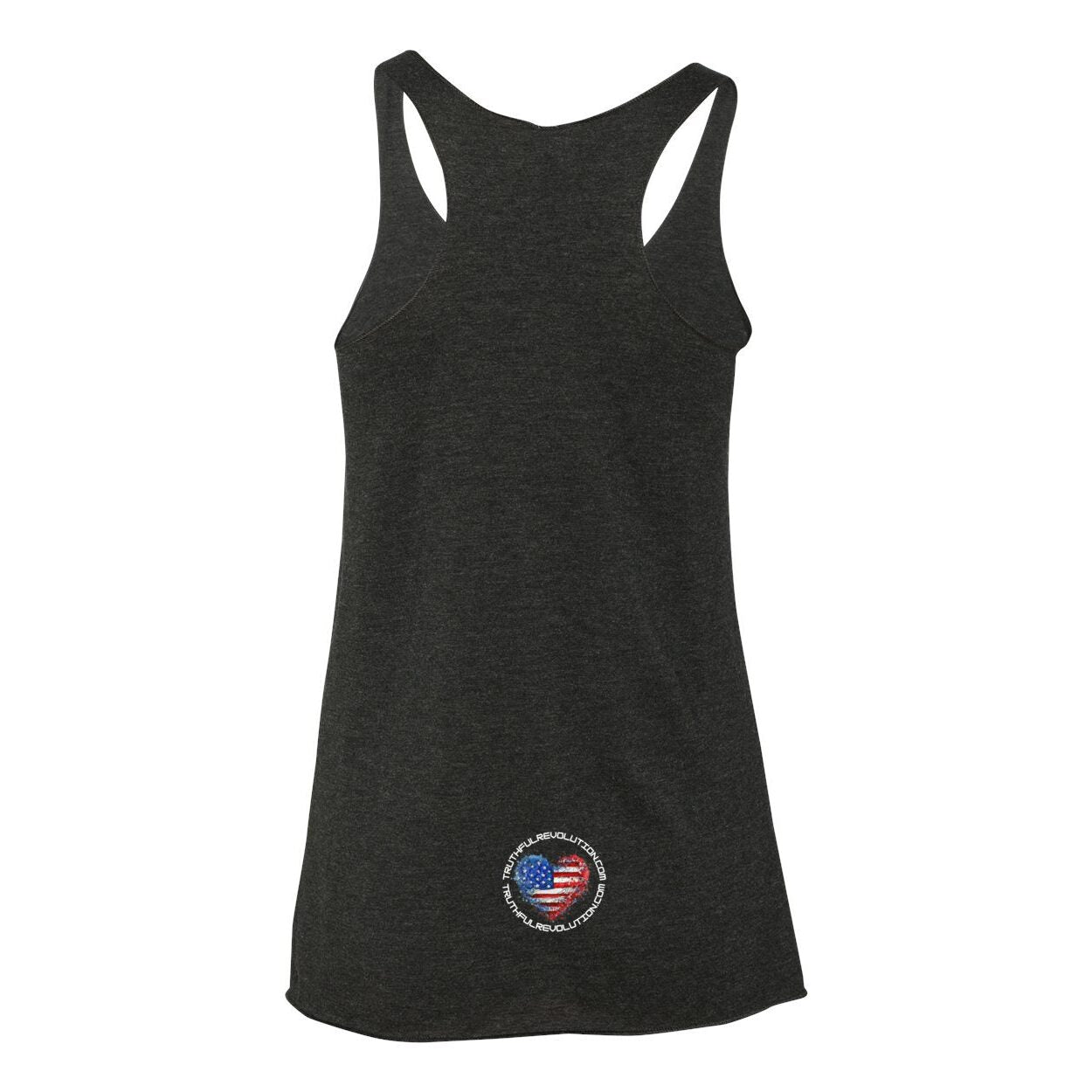 Women’s TRUREV Triblend Racerback Tank-White Letter