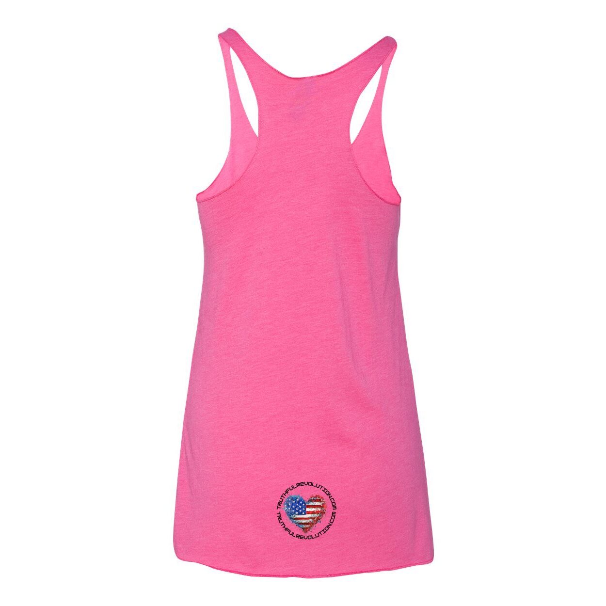 One King Women's Triblend Racerback Tank-Black Letter