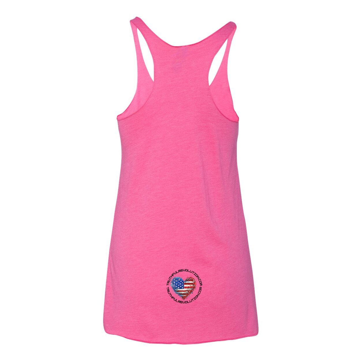 Women's TRUREV Triblend Racerback Tank-Black Letter
