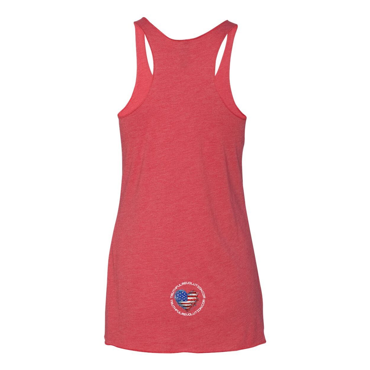 Women’s TRUREV Triblend Racerback Tank-White Letter