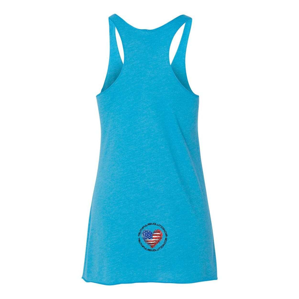 Women's TRUREV Triblend Racerback Tank-Black Letter