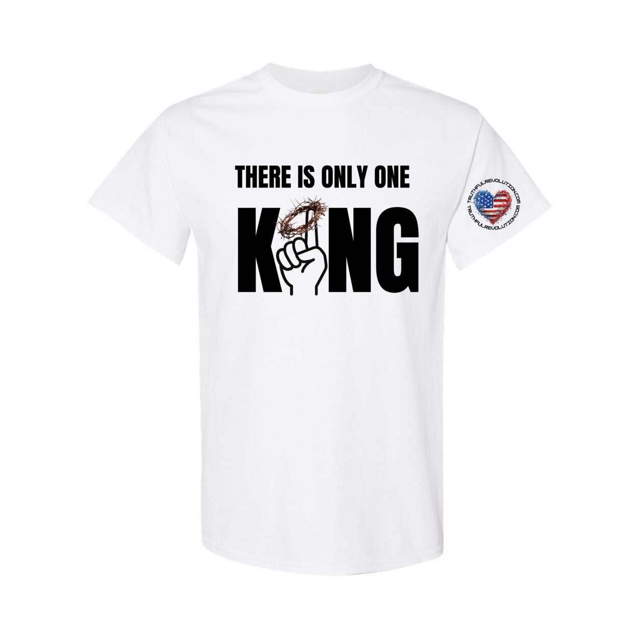 One King Men's Cotton T-Shirt wht