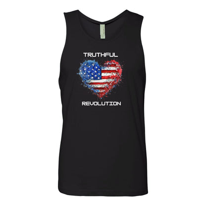 Men's TRUREV Cotton Tank-White Letter