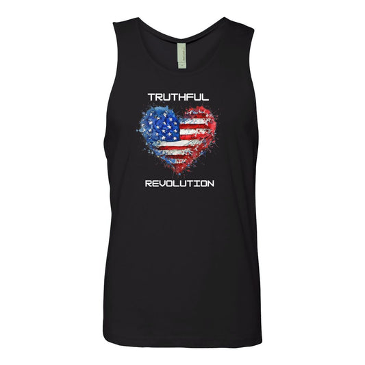 Men's TRUREV Cotton Tank-White Letter
