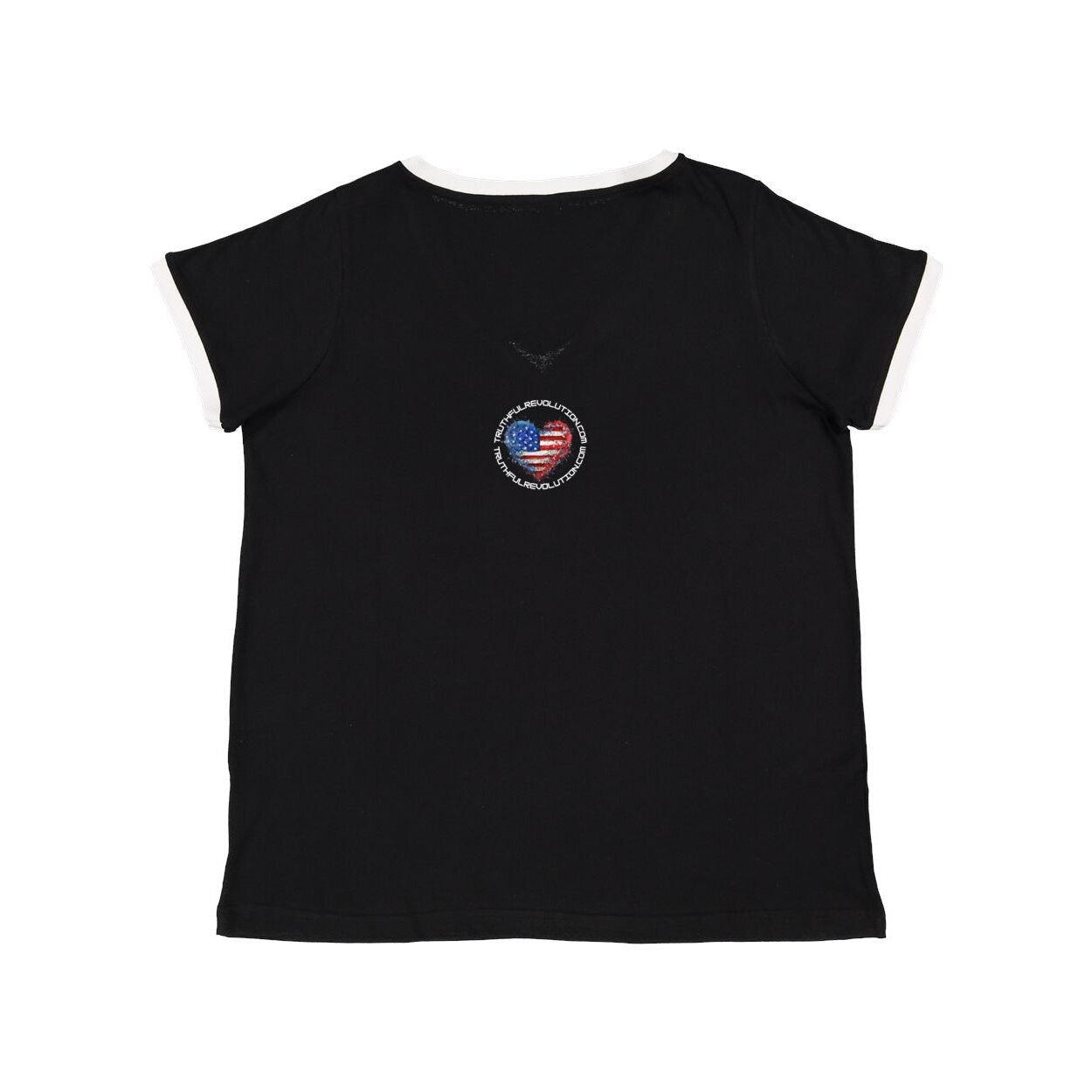 One King Women's Curvy Premium Jersey V-Neck Tee
