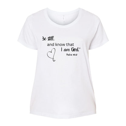 Psalms 46 Women's Oval Neck Jersey Tee