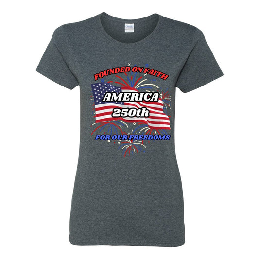 America 250 Cotton Women's Short Sleeve T-Shirt