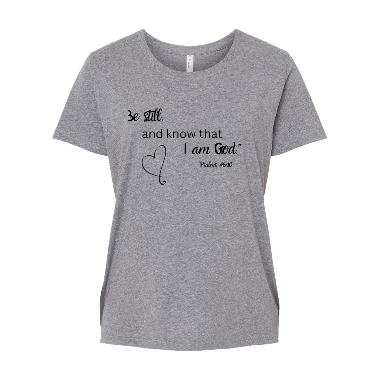 Psalms 46 Women's Oval Neck Jersey Tee