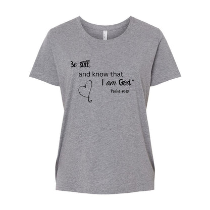 Psalms 46 Women's Oval Neck Jersey Tee