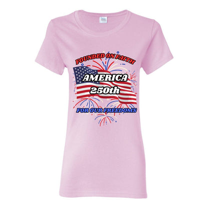 America 250 Cotton Women's Short Sleeve T-Shirt