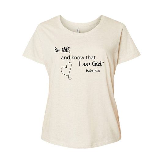 Psalms 46 Women's Oval Neck Jersey Tee