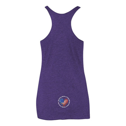 Women’s TRUREV Triblend Racerback Tank-White Letter