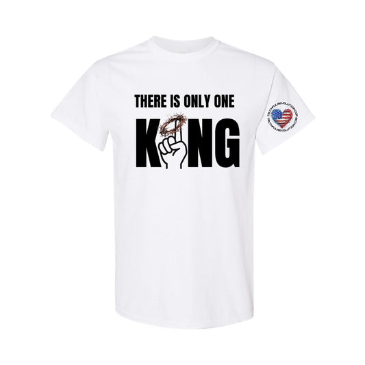 One King Men's Cotton T-Shirt wht