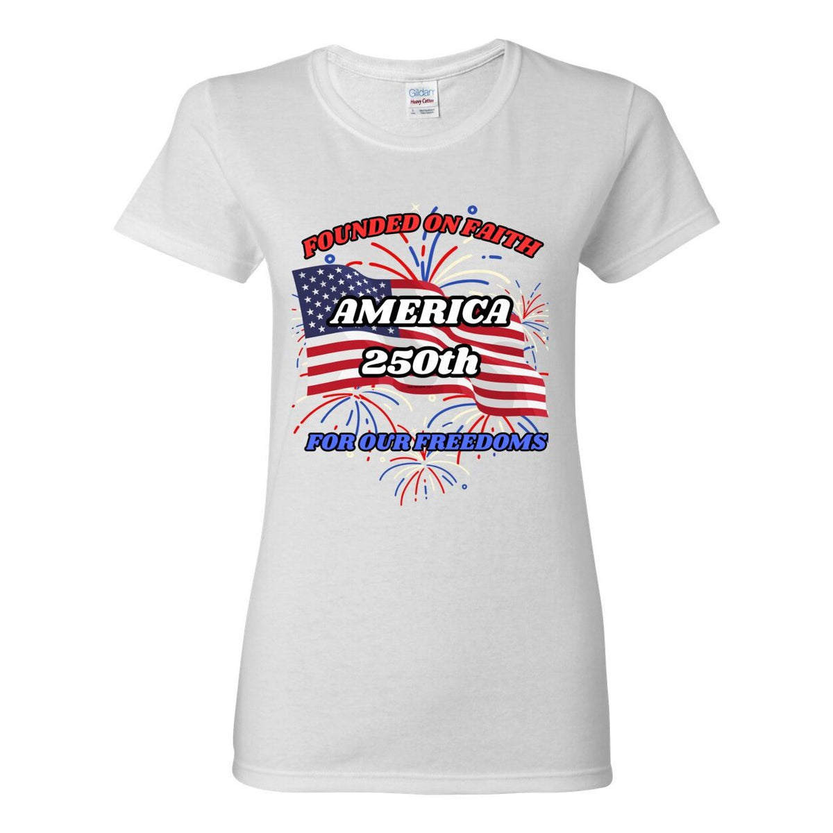 America 250 Cotton Women's Short Sleeve T-Shirt